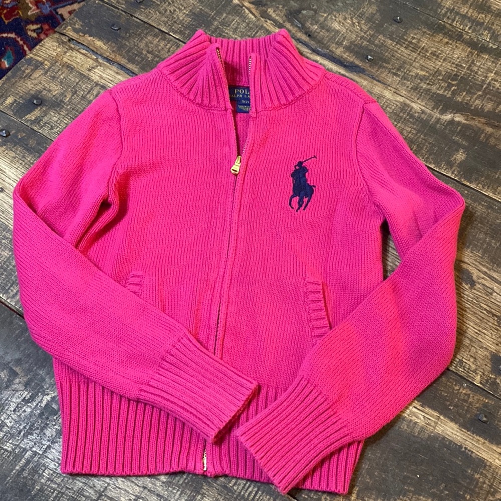 Girls Ralph Lauren Polo cardigan sweater